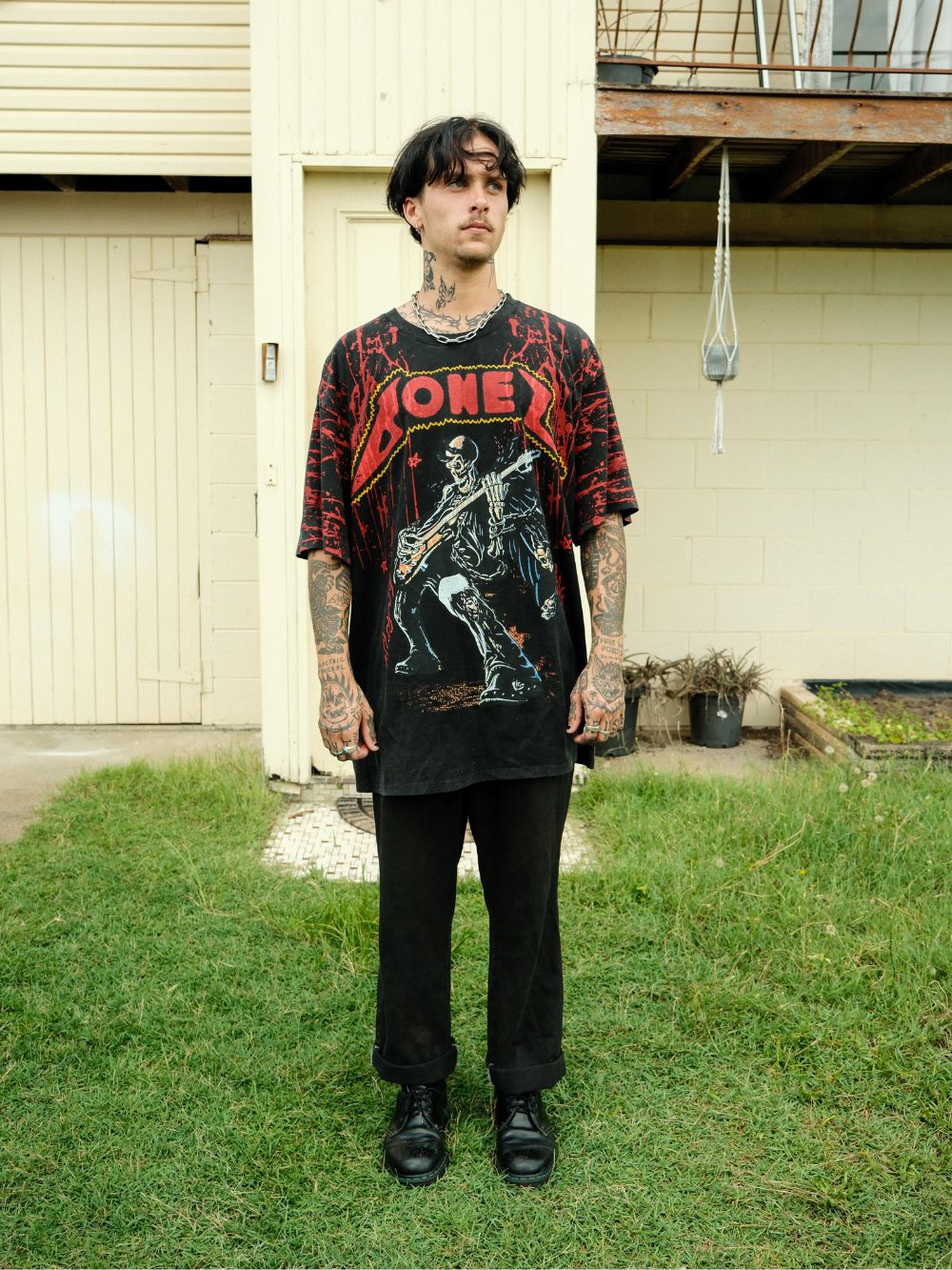 Bones Blood Tee 1/100 - Washed Black