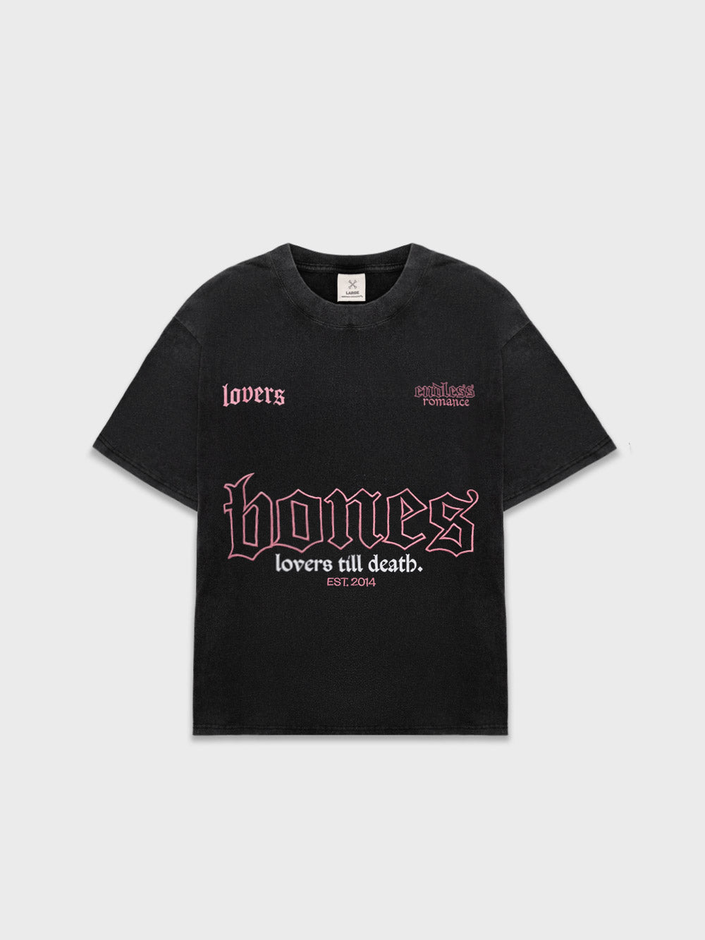 The Endless Tee - Vintage Black/Pink