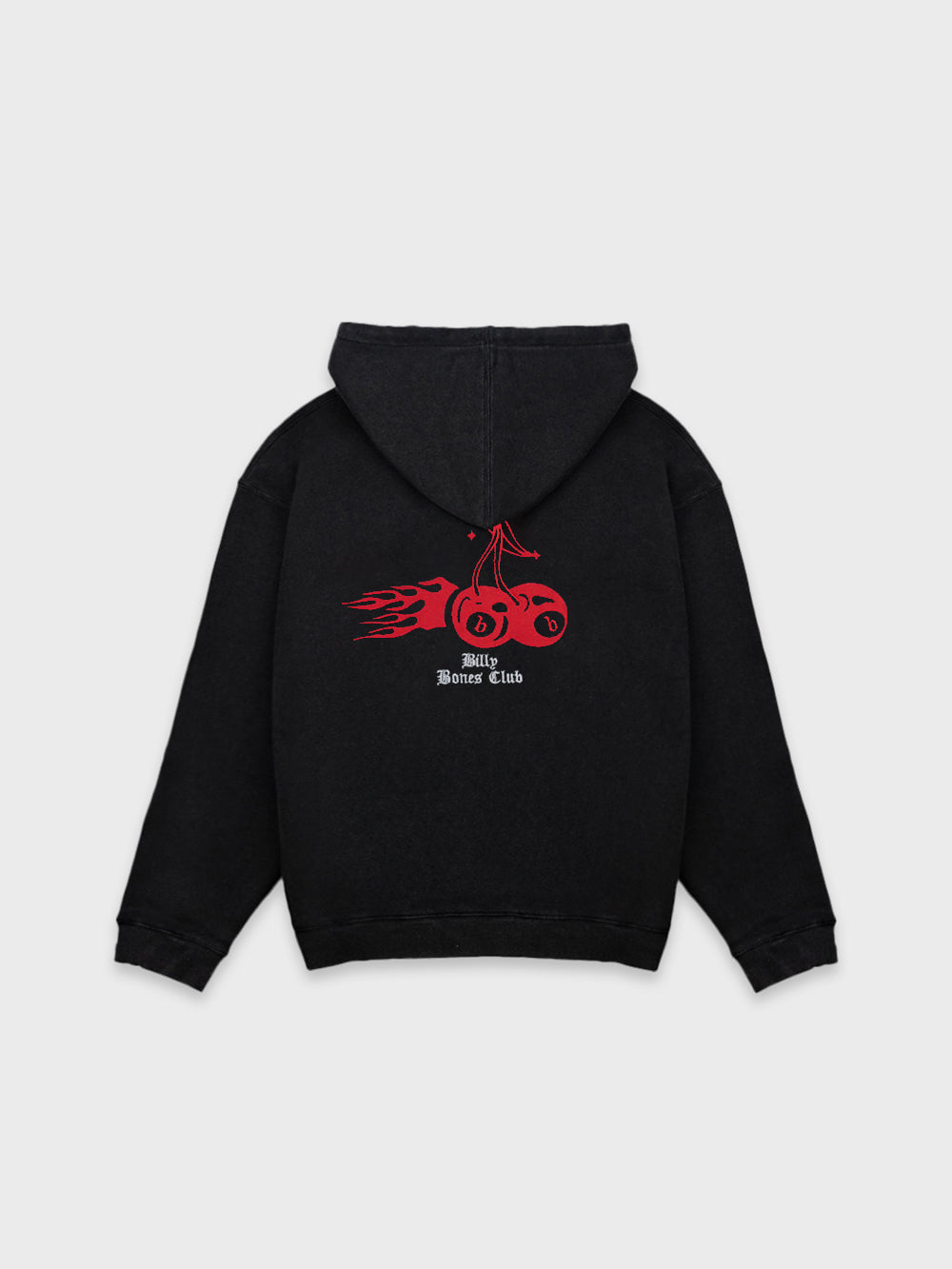 Cherry Gloss Hoodie - Washed Black