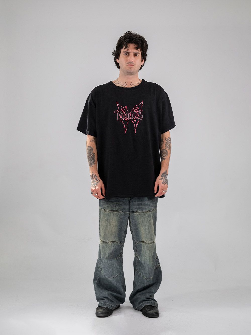 Butterfly Bones Tee - Black