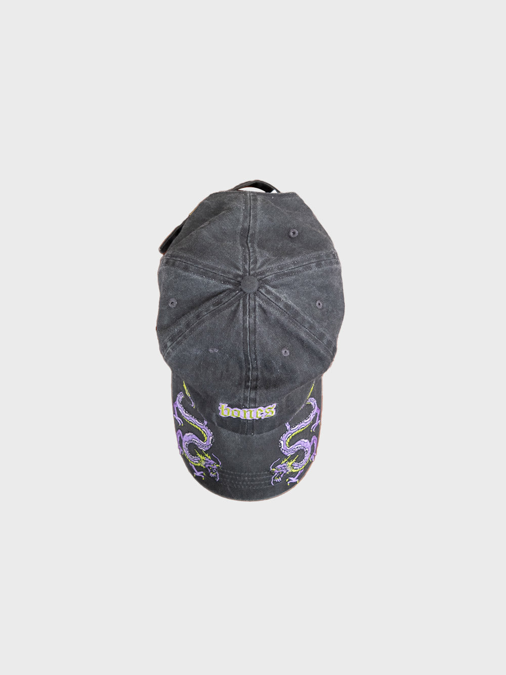 Dragon Tail Dad Cap - Washed Black