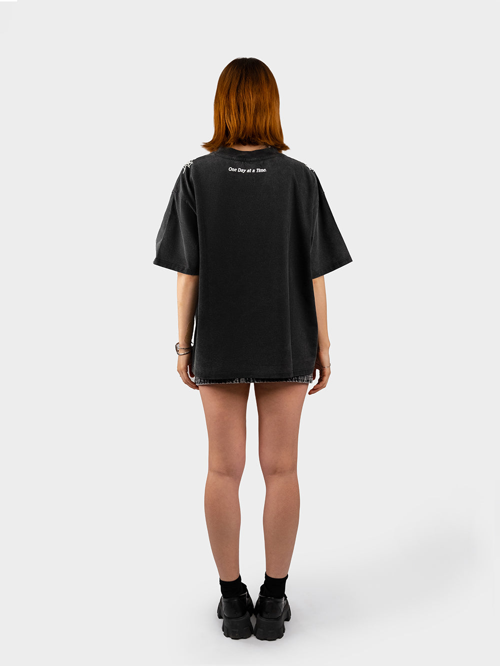 Small Steps Tee - Vintage Black