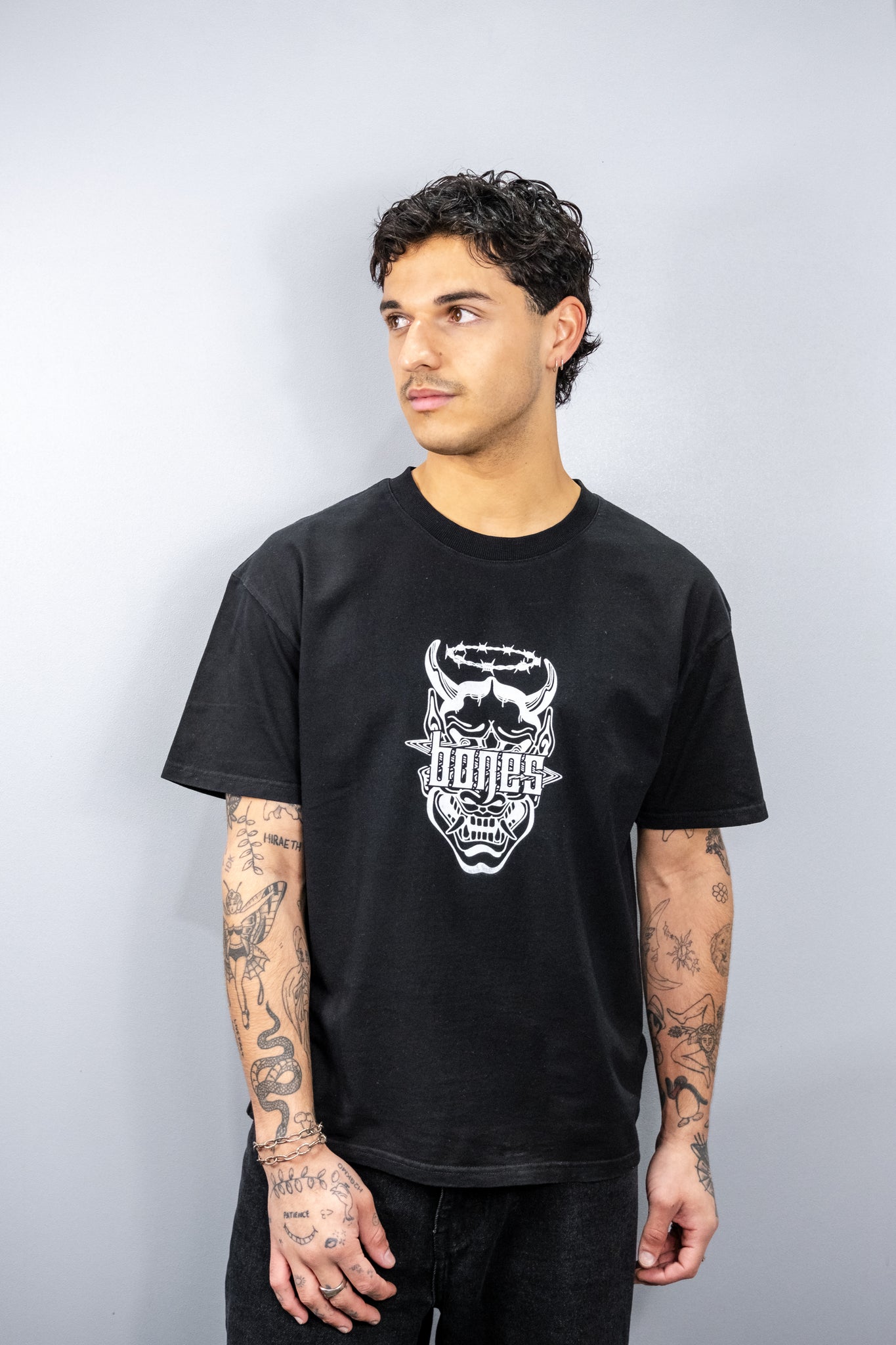 Billy Bones Club Till Death Panel Tee Choc Brown/Stone