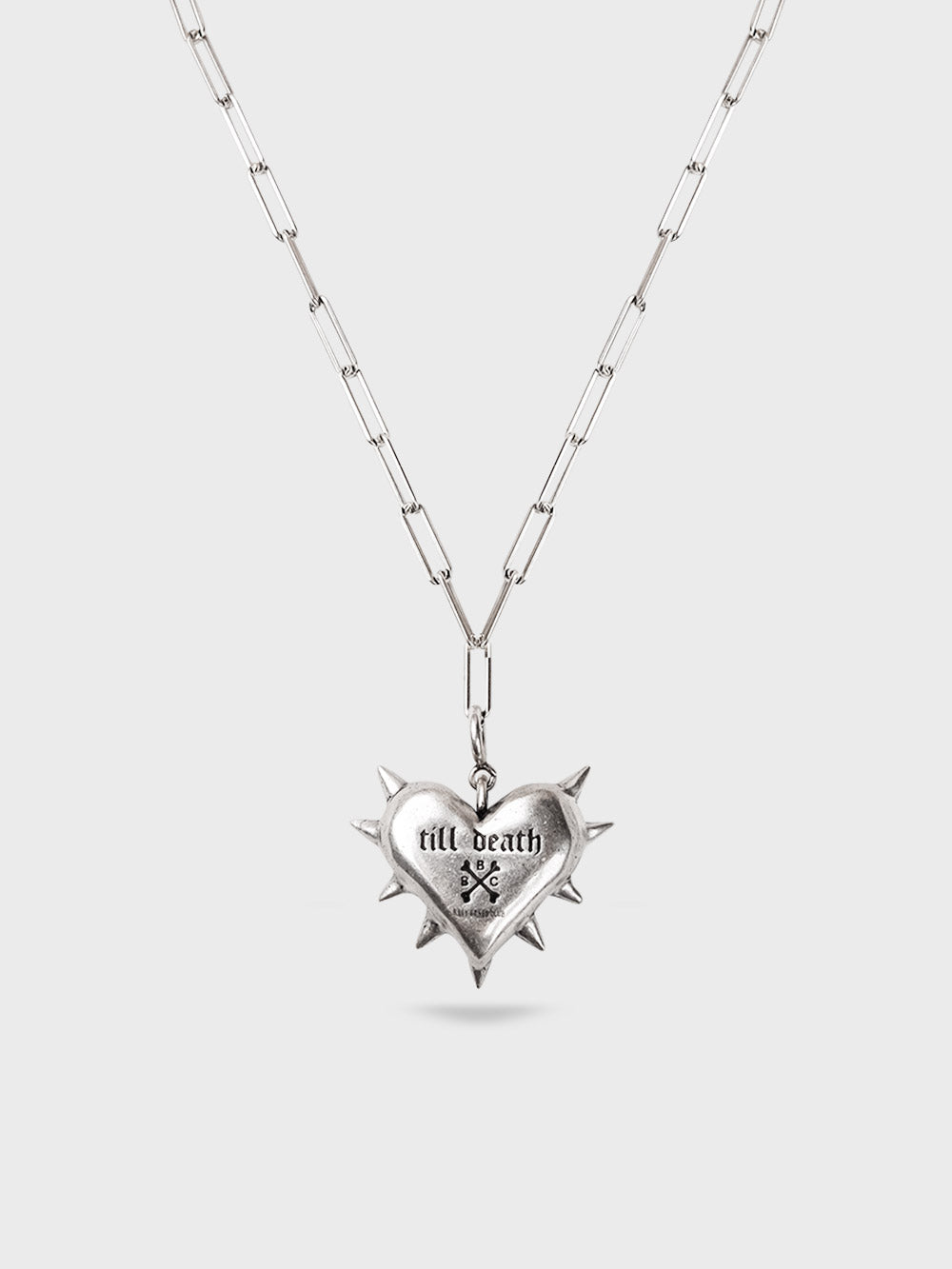 Till Death Heart Necklace - 925 Silver